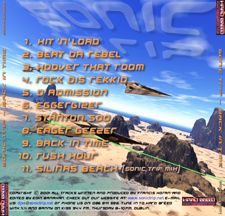 Sonic Trip - Back In Time (Back Cover)