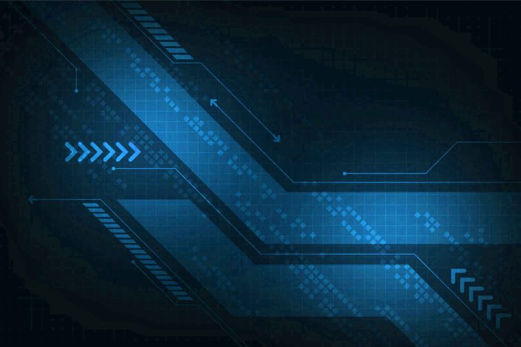 Techno Background Blue